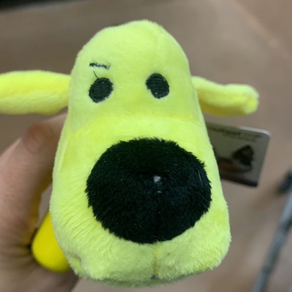 COPY - Banana Dog Squeak Toy Plush head and rubber body - Picture 5 of 7